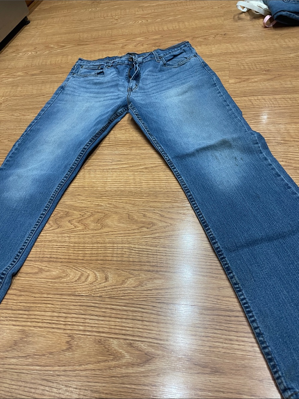 Classic Men's Blue Denim Jeans - Comfortable Everyday Fit